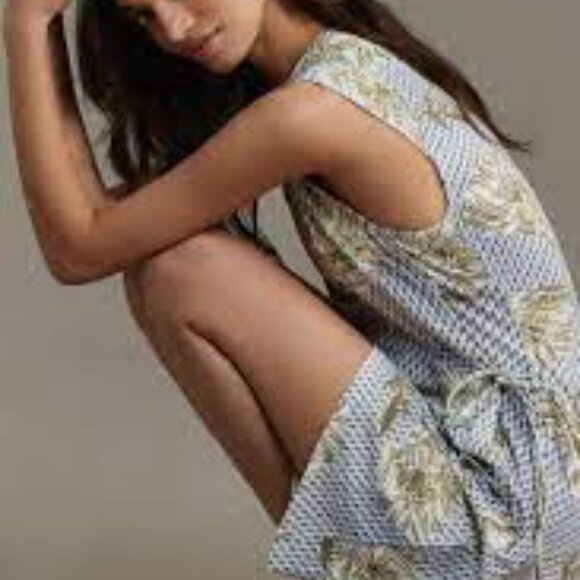NWT Anthropologie Daily Practice Montauk V-Neck Dress - Size Small Petite - Picture 2 of 5